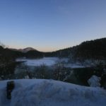 夕暮れの毘沙門沼