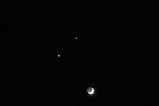 金星、木星、お月様、きれいっ（カレワラ天文台）