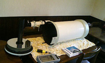 天体望遠鏡のお掃除